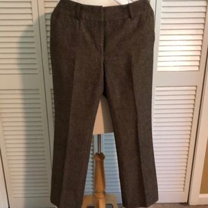 Nine & Company brown tweed pants size 4